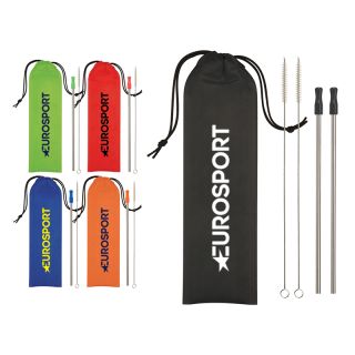 2-Pack Stainless Steel Straw Kits