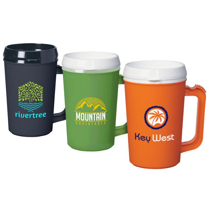 Imprinted 22 Oz Thermo Insulated Mugs