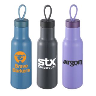 Cameo 23 Oz PLA Sports Bottles with Silicone Loop Handles