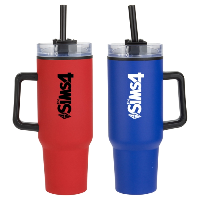 Custom Outpost 40 Oz Stainless Steel/Polypropylene Mugs