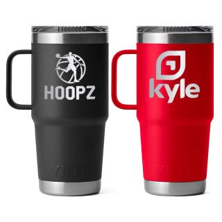 Printed Yeti Rambler 20 Oz Travel Mugs with Stronghold...