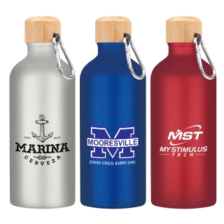 20 Oz Aluminum Tundra Bike Bottles with Bamboo Lid