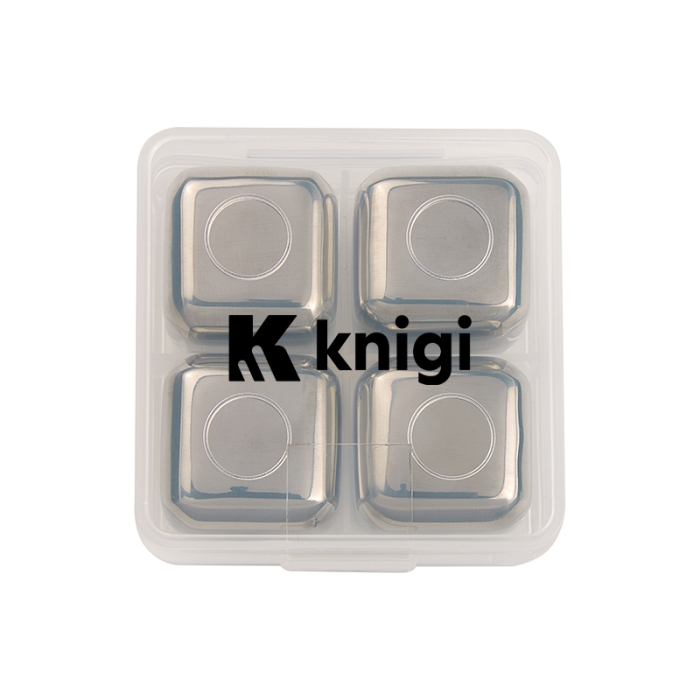 Promotional Stainless Steel Ice Cubes In Case