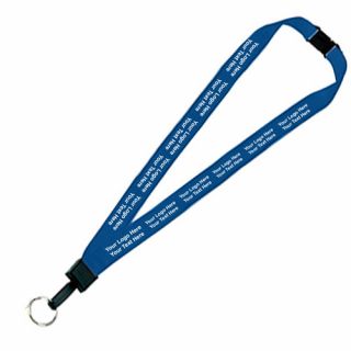 0.75 Inch ized Breakaway Lanyards with Key Ring