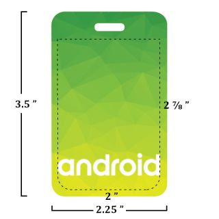 2.25x3.5 Inch Plastic Identification Badges