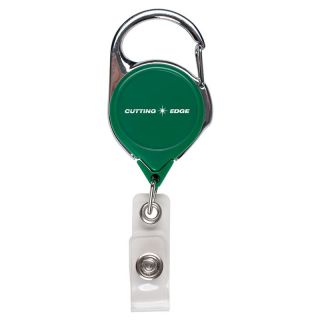 Retractable Badge Reel with Silver Sport Clips