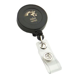 ized Retractable Badge Reel with Swivel Bulldog Clips