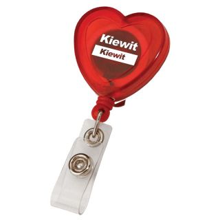 Heart Shaped Retractable Badge Holders
