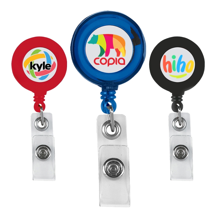 Promotional Retractable Badge Holders with Laminated Label