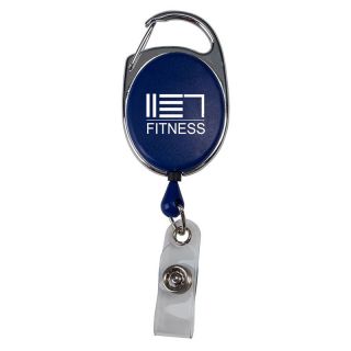 Silver Sport Clip Retractable Badge Reels
