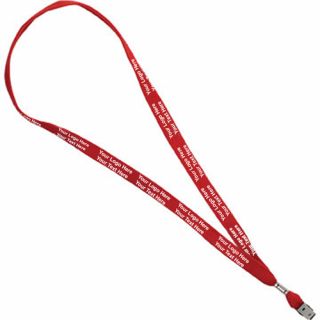 0.625 Inch Logo Factory Direct Two Ply Cotton Lanyards