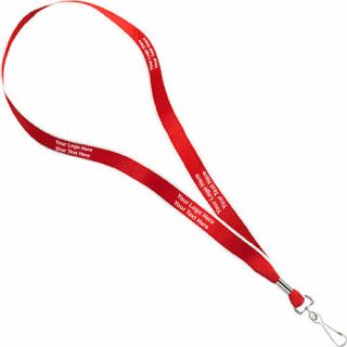 0.75 Inch Polyester Web Screened Lanyards