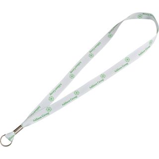 3/4 Inch Full Color Premium Lanyards with Ring