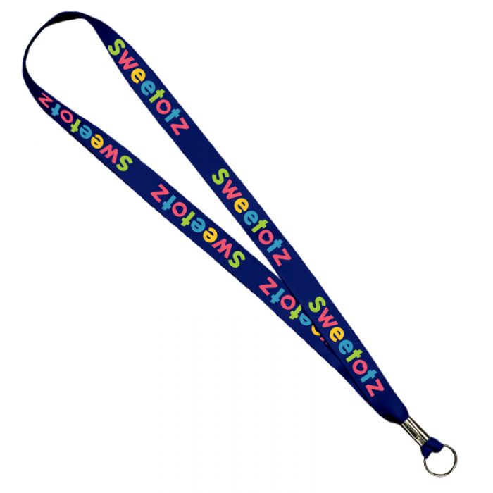 Custom Printed 0.75x36 Inch Full Color Smooth Dye-Sublimation Lanyards