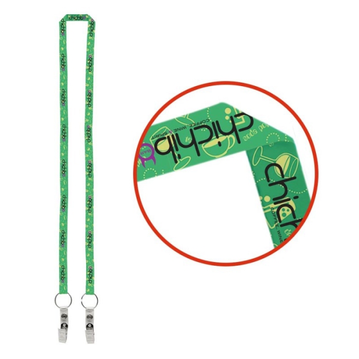 Promotional 1/2 Inch Dual LA-214 Attachment Sublimation Lanyards