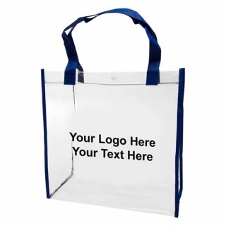 Printed Clear PVC Tote Bags