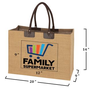 Jumbo Jute Tote Bags