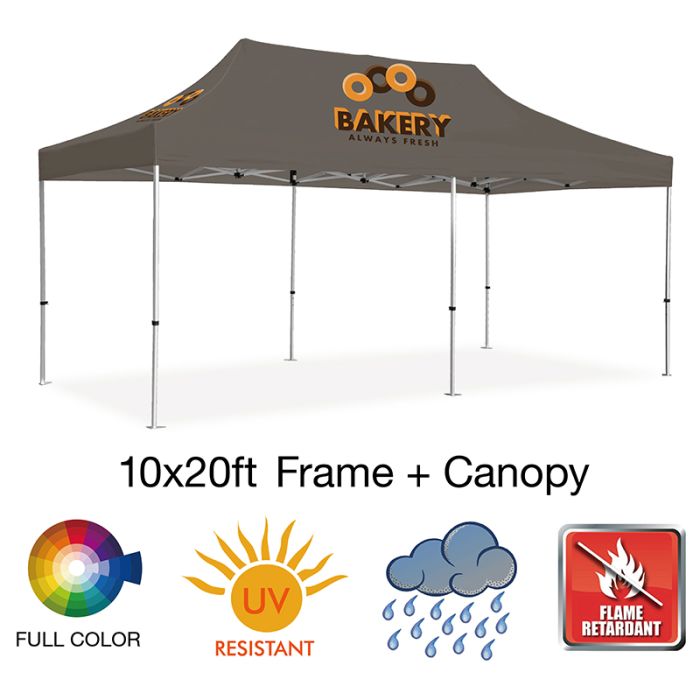 10'x20' Full Imprinted Standard Custom Event Tent Kits