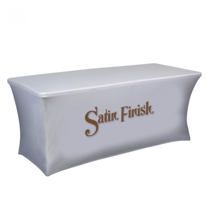 6 Ft Custom Imprinted UltraFit Curve Table Coverings