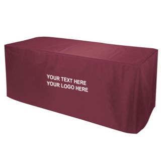 6 Ft Printed Decobrite Nylon 3-Sided Table Covers