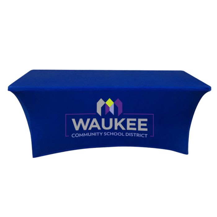 6 ft Customized Stretch 3-Sided Table Covers