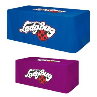Fitted All Over 3 Sided Table Covers - Fits 6 ft Table