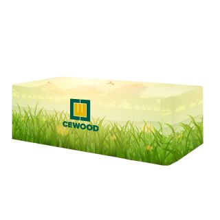 Printed Fitted All Over 4 Sided Table Covers - Fits 8 ft...