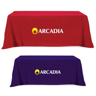 Fitted Flat Poly-Cotton 3 Sided Table Covers - Fits...
