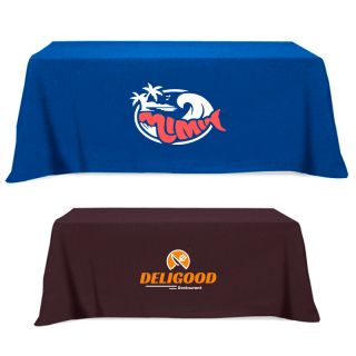 Fitted Flat Poly-Cotton 4 Sided Table Covers - Fits...