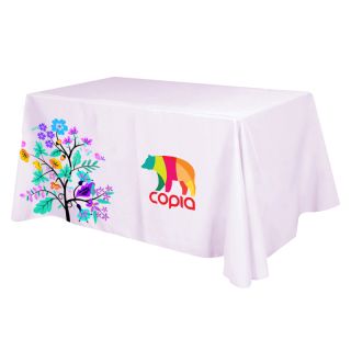 Flat All Over 3 Sided Table Covers - Fits 6 ft Table