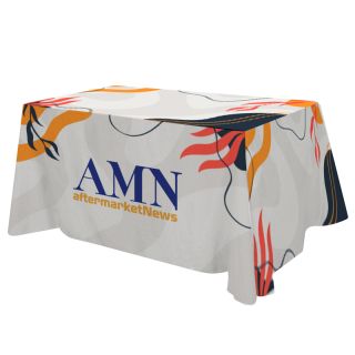 ized Flat All Over 4 Sided Table Covers - Fits 6 ft Table
