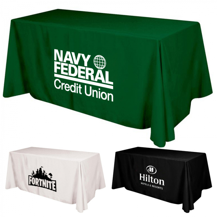 Customized 3-Sided Table Covers