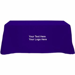 Logo 4-Sided Flat Table Covers