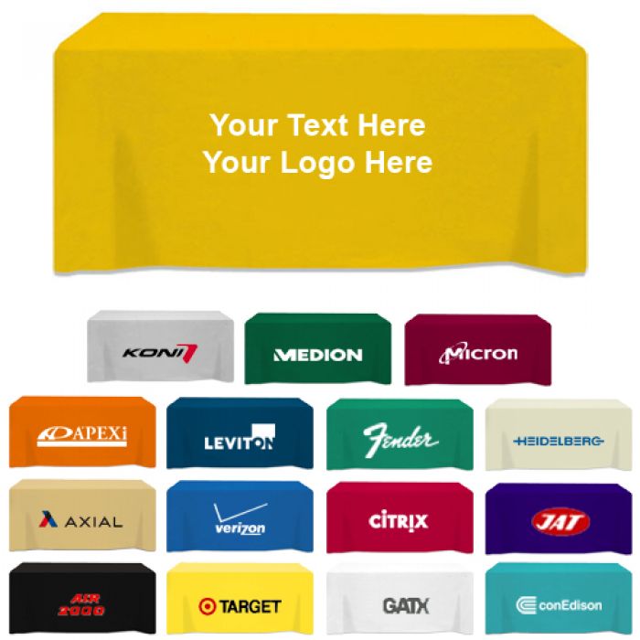 Personalized 3-Sided Fitted Table Covers