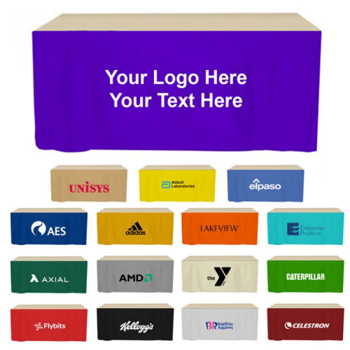 Promotional Logo 6 Foot Table Skirts