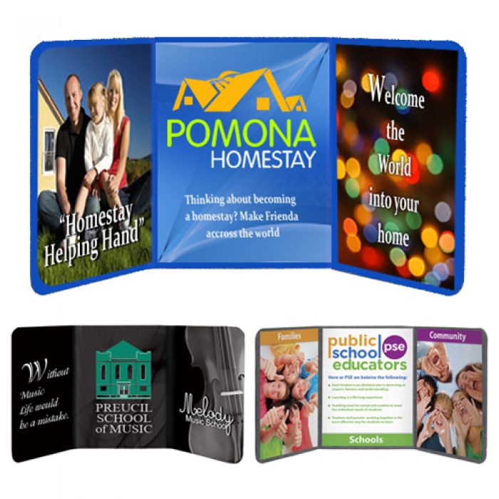 4.5' Personalized Tabletop Displays with Dynamo Trifecta Graphics