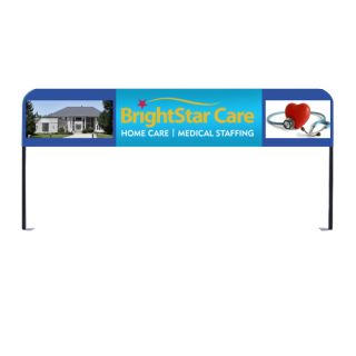 6' Printed Over The Top Displays Header Kit with...