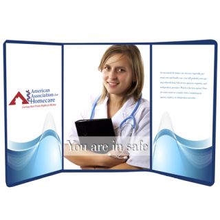 6' Logo Tabletop Tri Fold Displays with Dynamo...