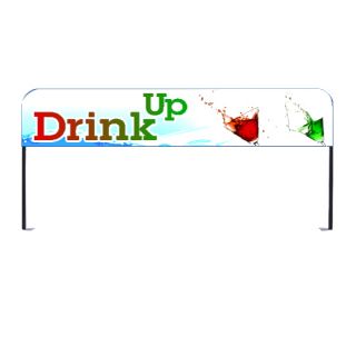8' Over The Top Displays Header Kit with Adjustable...