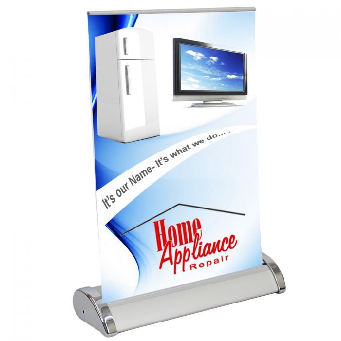 Custom Imprinted Small Mini Promo Retractor Graphic Display Kit