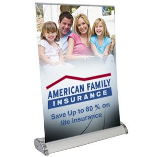 Logo Large Mini Promo Retractor Tabletop Display Kit