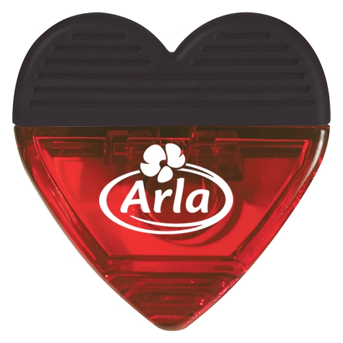 Custom Printed Heart Shape Clips