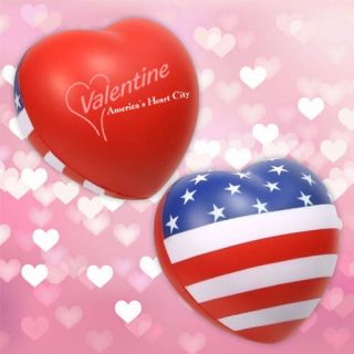 Patriotic Valentine Hearts