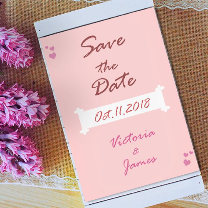 3.5x2 Inch Save The Date Wedding Magnets 20 Mil Square Corners