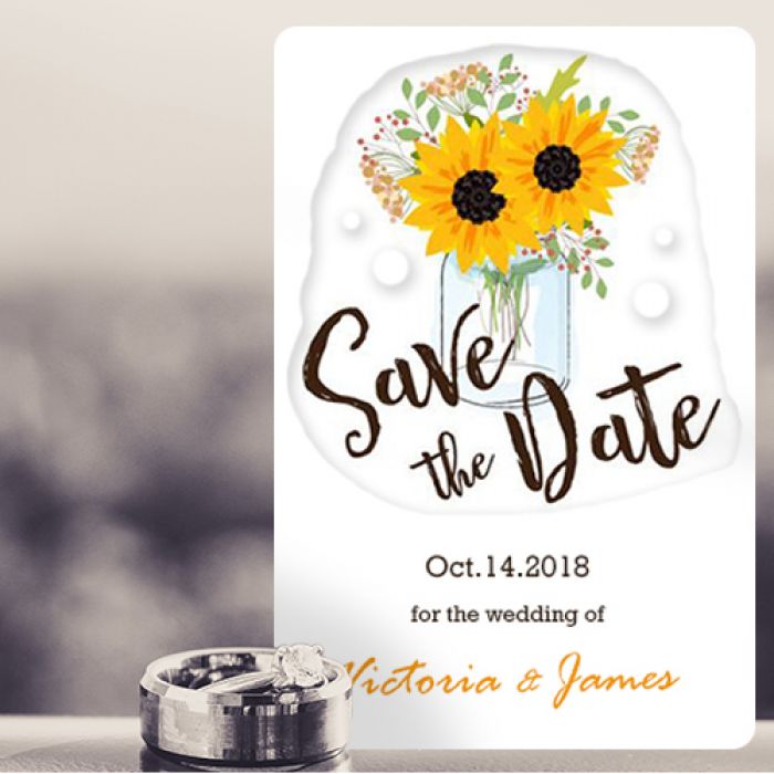 3.5x6 Custom Wedding Save The Date Magnets 20 Mil