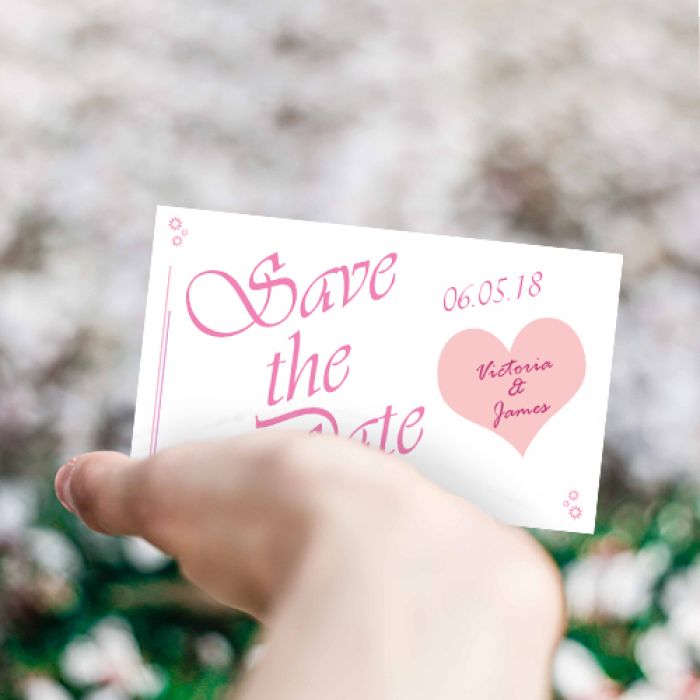 3.75x2.25 Custom Save the Date Wedding Magnets 20 Mil