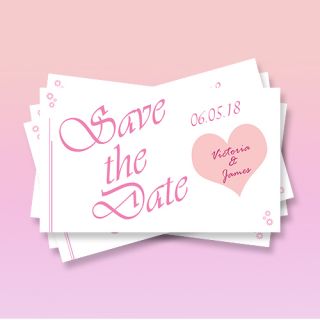 3.75x2.25 Save the Date Wedding Magnets 20 Mil