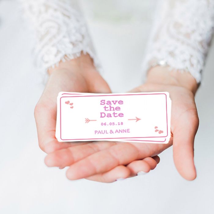 3x6 Custom Save the Date Wedding Magnets 20 Mil Round Corners