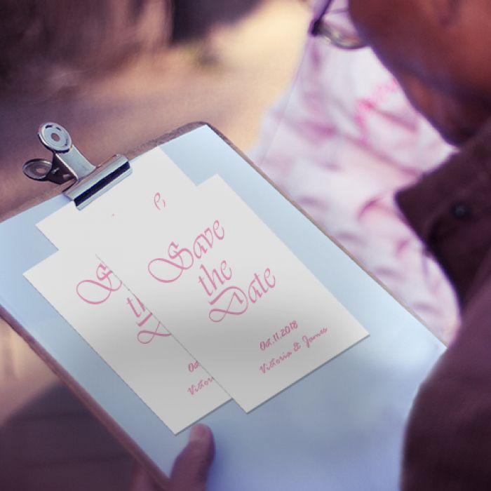 4x5 Inch Save The Date Wedding Magnets 20 Mil Square Corners