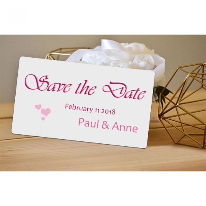 4x7 Customized Save The Date Magnets 20 Mil Round Corners